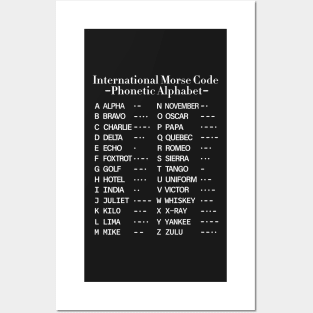 Morse Code Alphabet Posters and Art